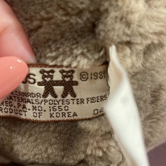 Vintage Wrinkles Plush Puppy Dog Hand Puppet Grey Beige Stuffed Animal Toy 16” - Picture 6 of 11